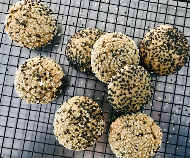 Tahini Rose Spiced Cookies